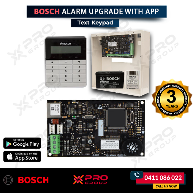 Bosch Alarm Upgrade With Text Keypad + APP